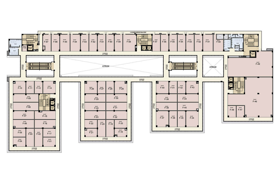 Bhutani city center 150 first floor plan